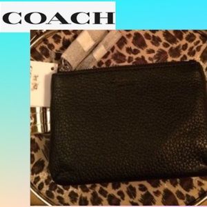 Final 💸 Authentic Coach Prk Leather Double GST Coin Purse!